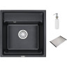 Кухонная мойка GRANULA KITCHEN SPACE KS-5002 черный 5002 CHEPHYII